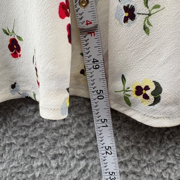 GAP x DÔEN Ivory Flora Flutter Sleeve Midi/Maxi Dress – Size 2 - Picture 8 of 16